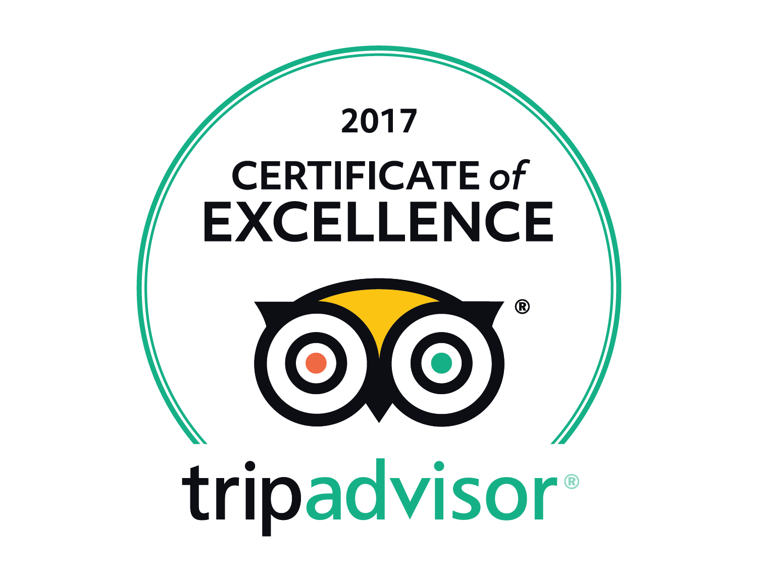 Certificate of Excellence 2017 TripAdvisor